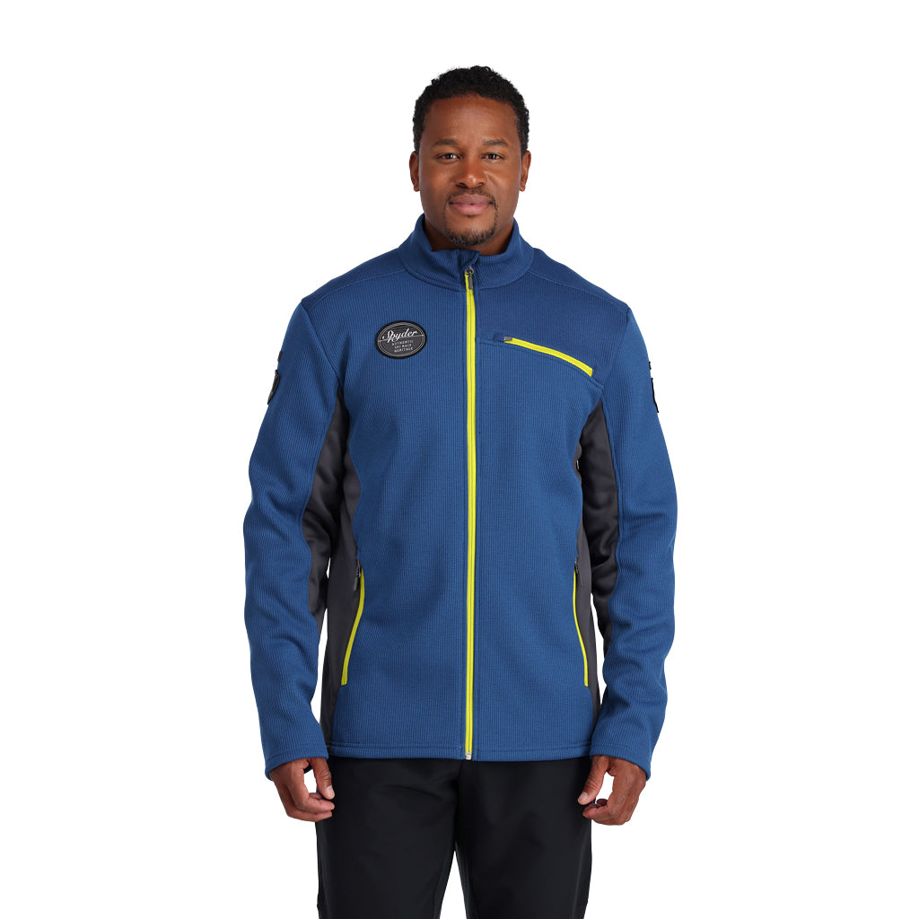Mens Bandit Wengen Full Zip - Abyss Citron (2022)