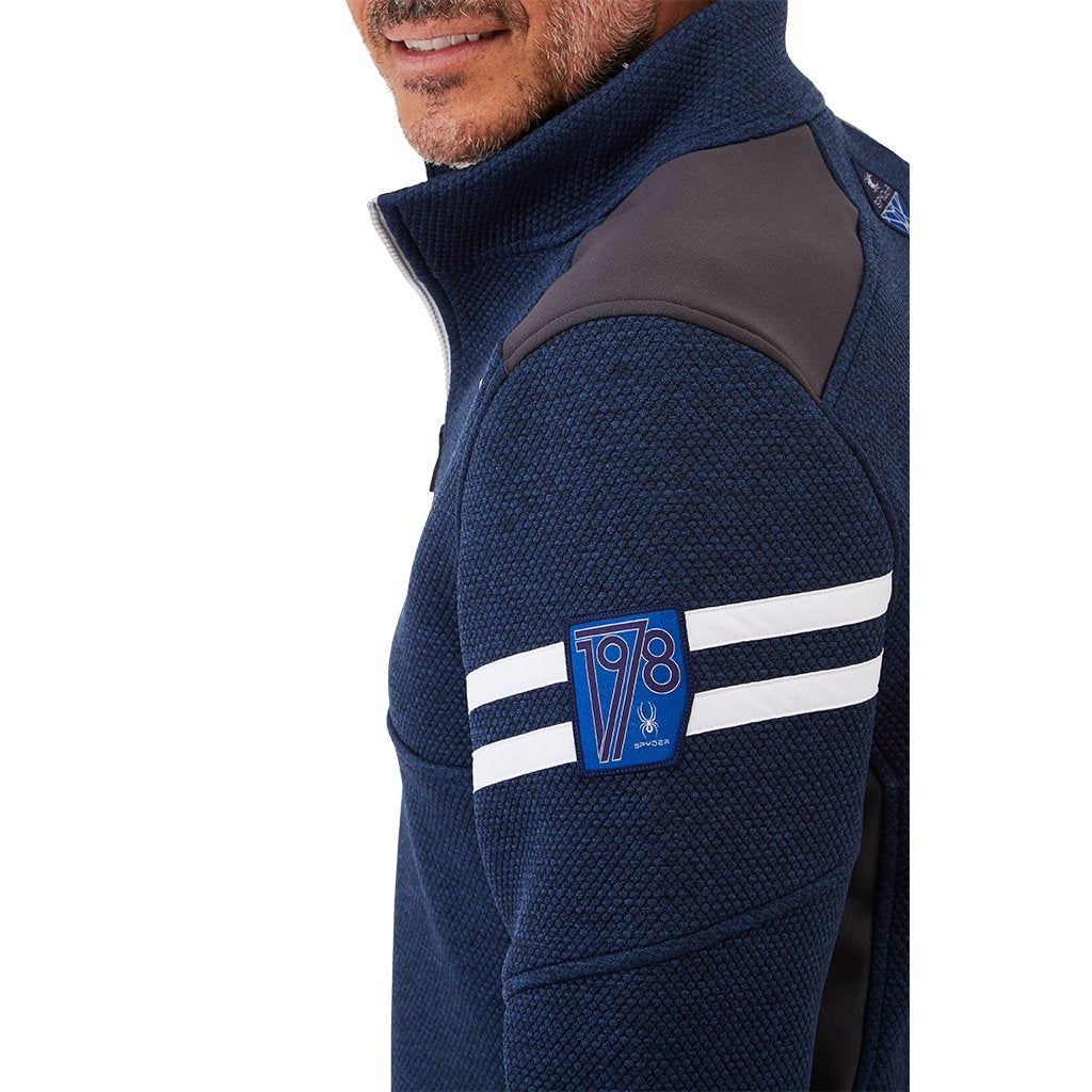 Wengen demi-zip homme - Abysse