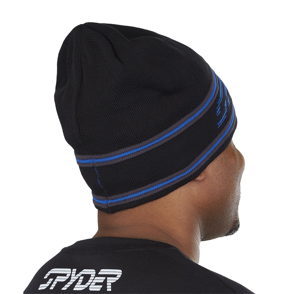 Herren-Strickmütze mit Retro-Logo – Schwarz (2022)