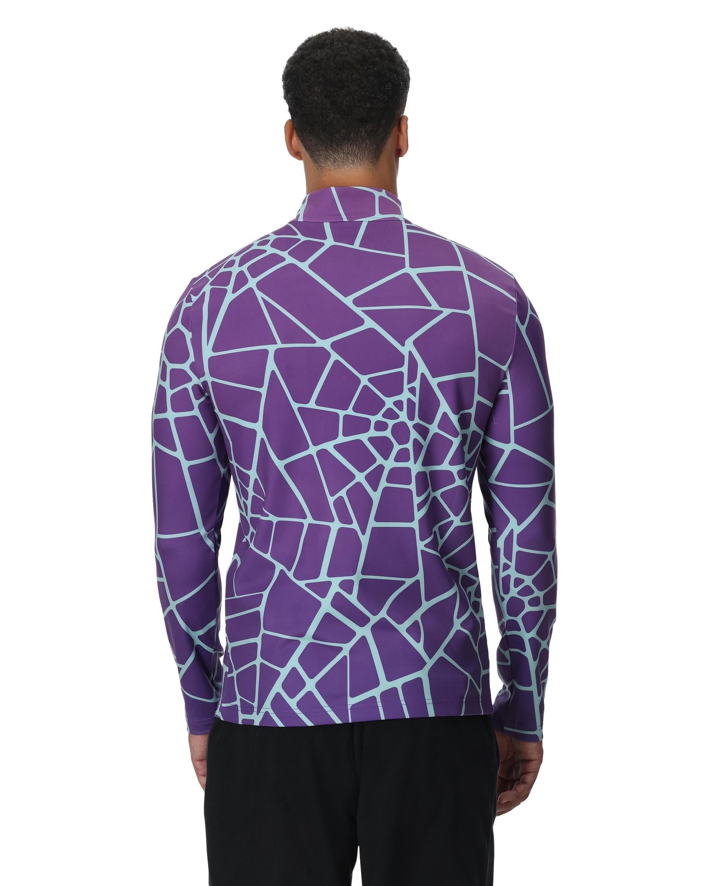 Veste Podium demi-zip pour homme - Violet foncé