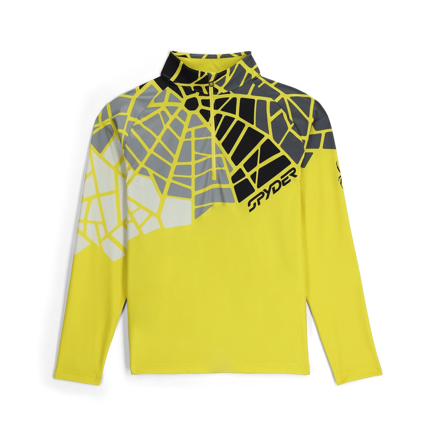 Demi-zip Legacy pour homme - Jaune acide