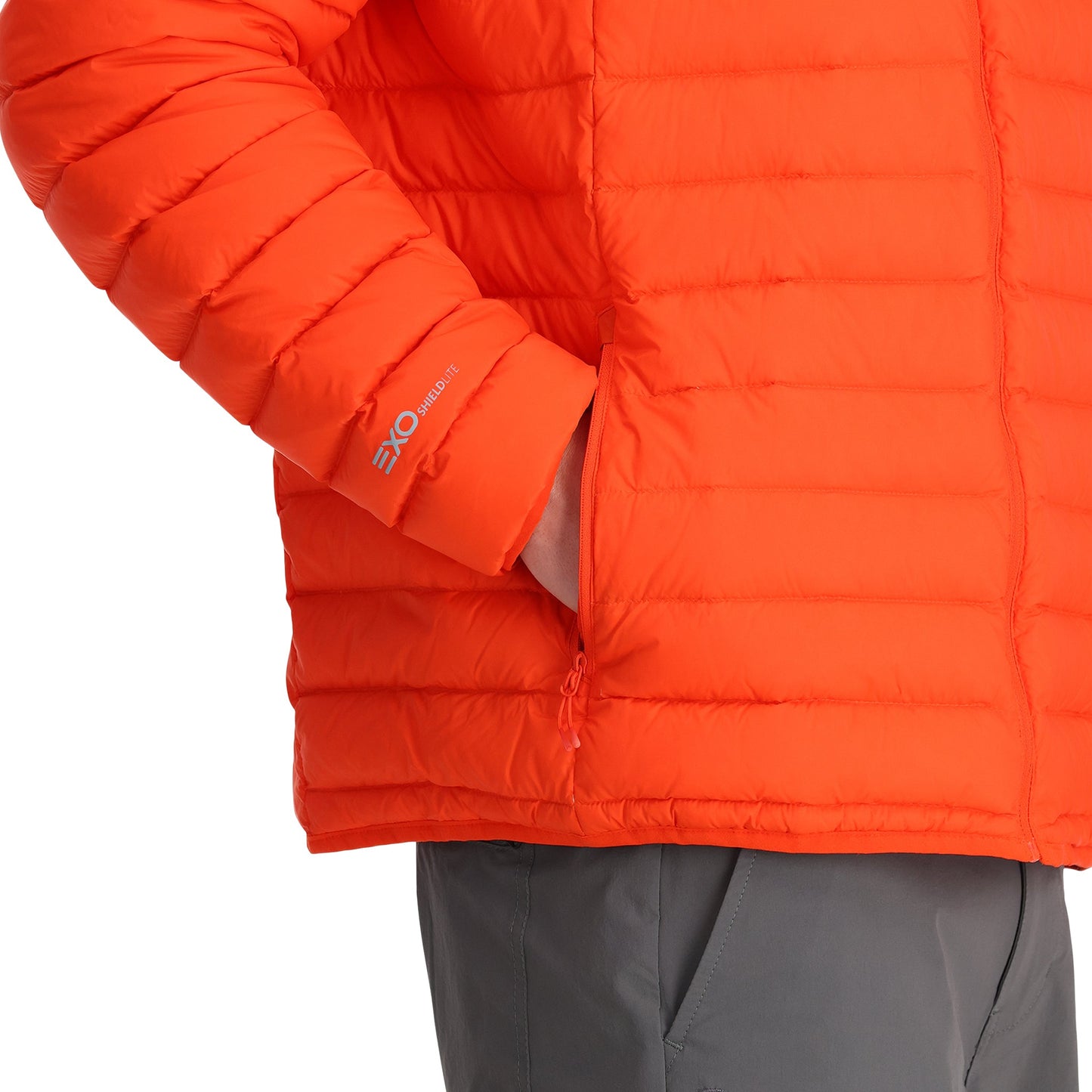 Zenith Kapuzenjacke für Herren – Verdrehtes Orange