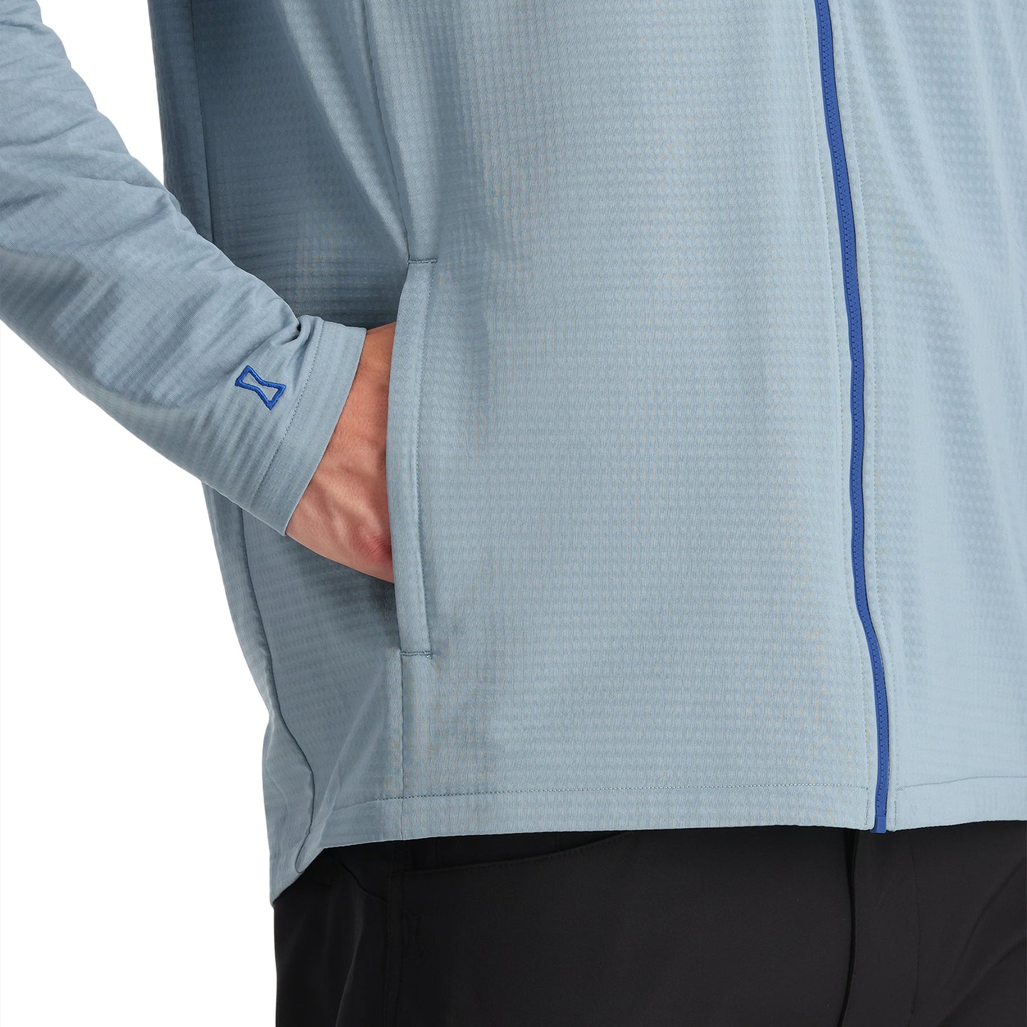 Gridweb Tech Hoodie für Herren – Blaunebel