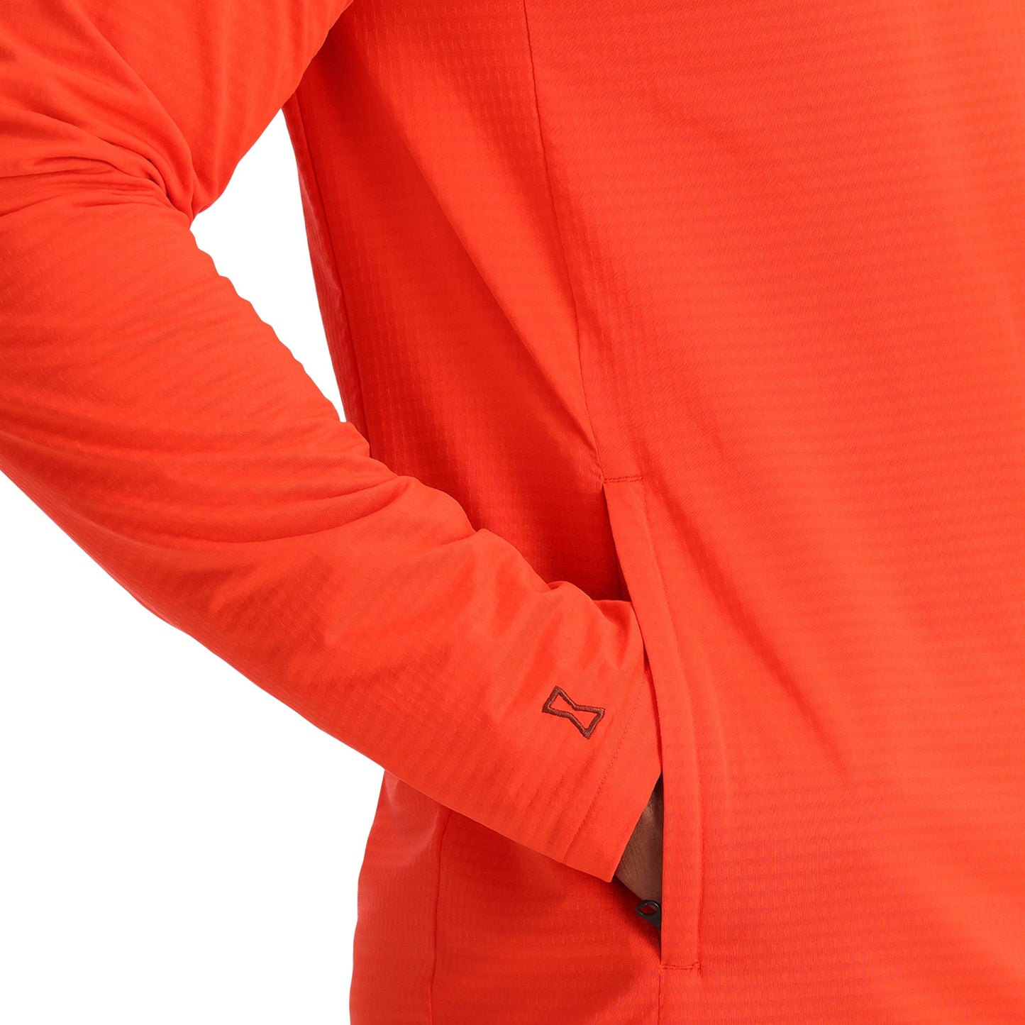 Gridweb Tech Hoodie für Herren – Twisted Orange