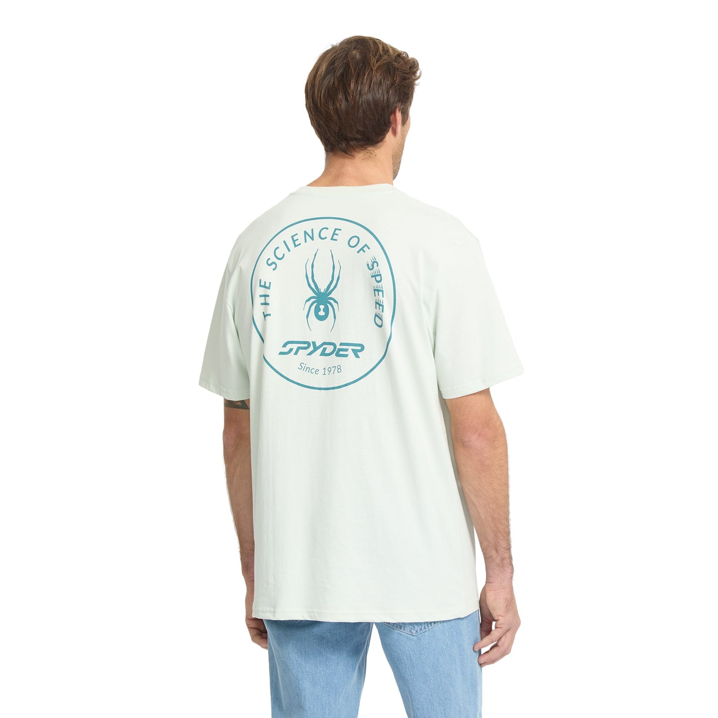 T-shirt à manches courtes pour homme Science Of Speed - Bleu nuage