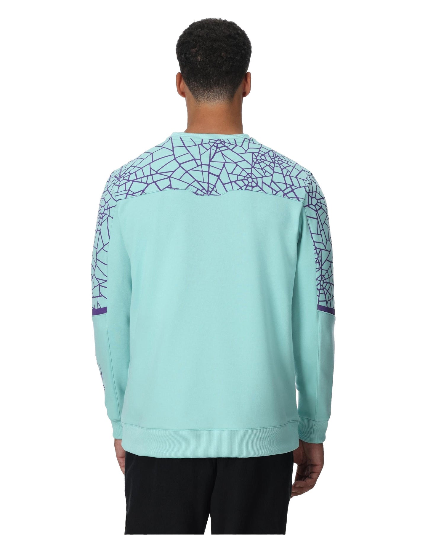 Speed Fleece Herren-Rundhalsband – Gletscherblau