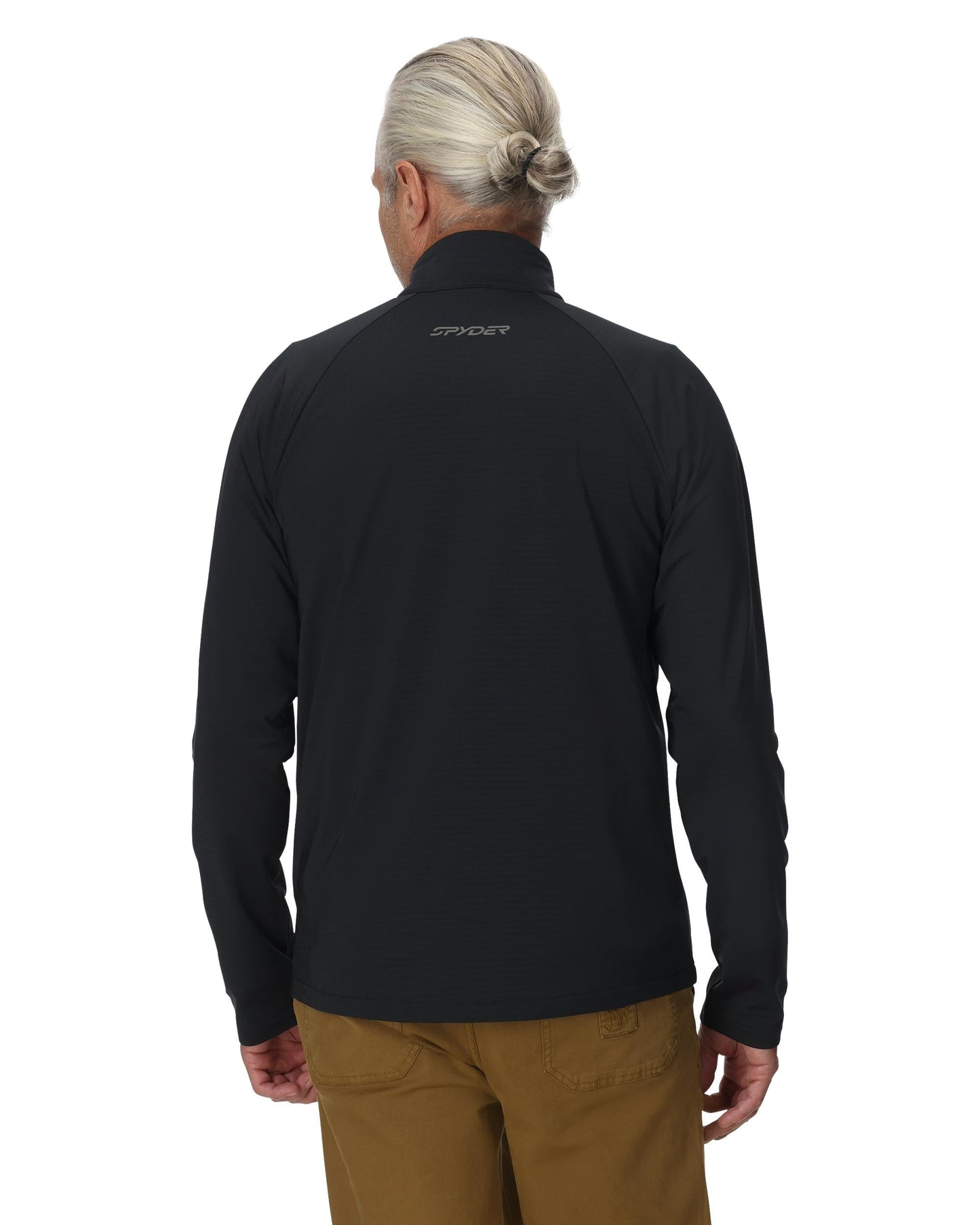 Herren Gridweb Full Zip - Schwarz