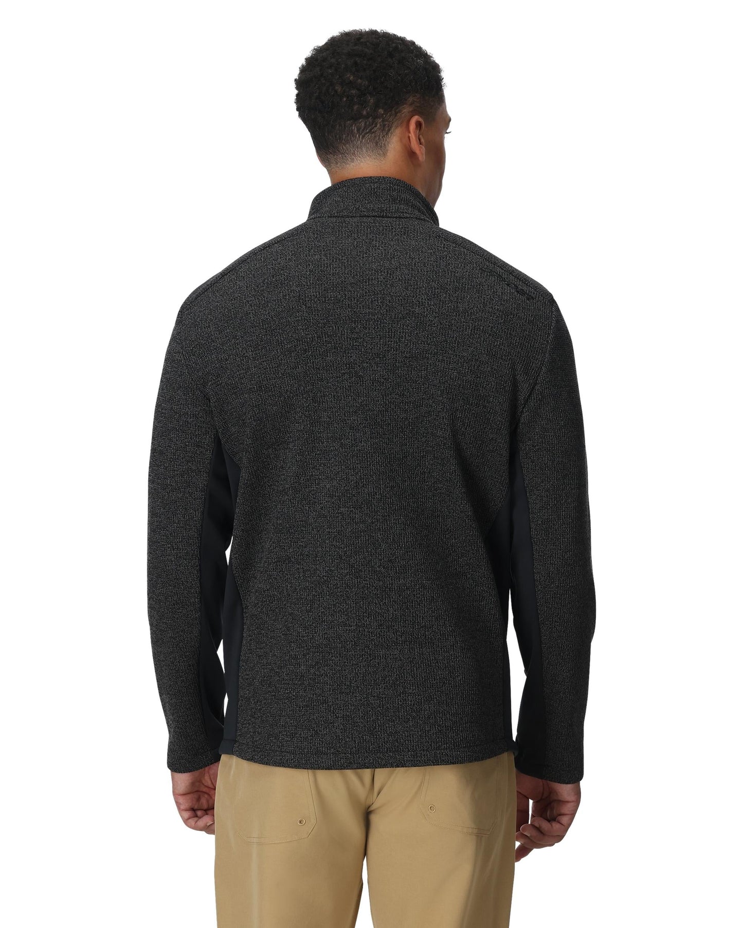 Veste Bandit homme à fermeture éclair intégrale - Calcaire Noir chiné