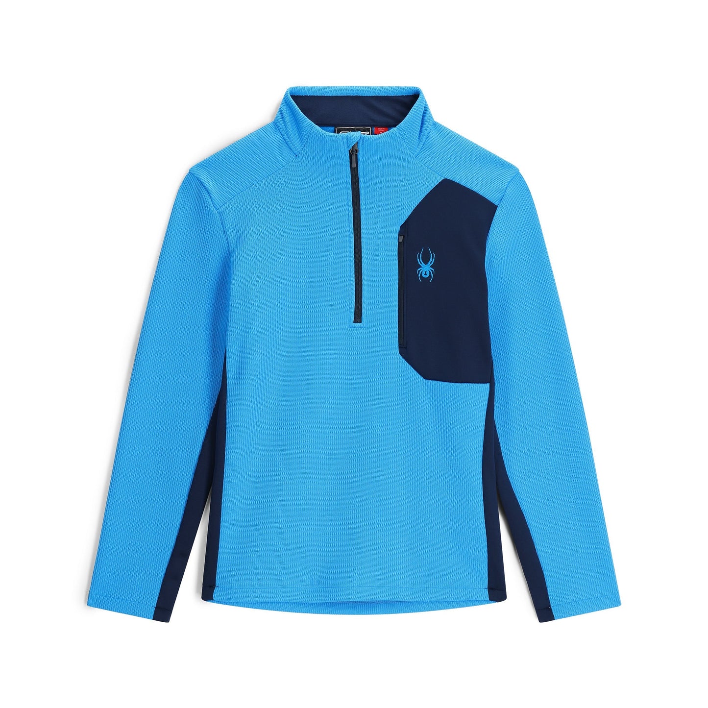 Pull Bandit demi-zip pour homme - Bleu éther