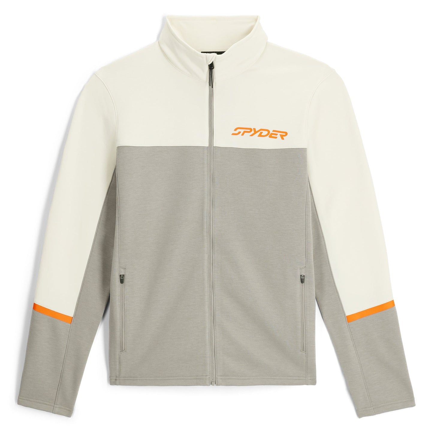 Herren Speed Fleece Fleece mit durchgehendem Reißverschluss – Beton