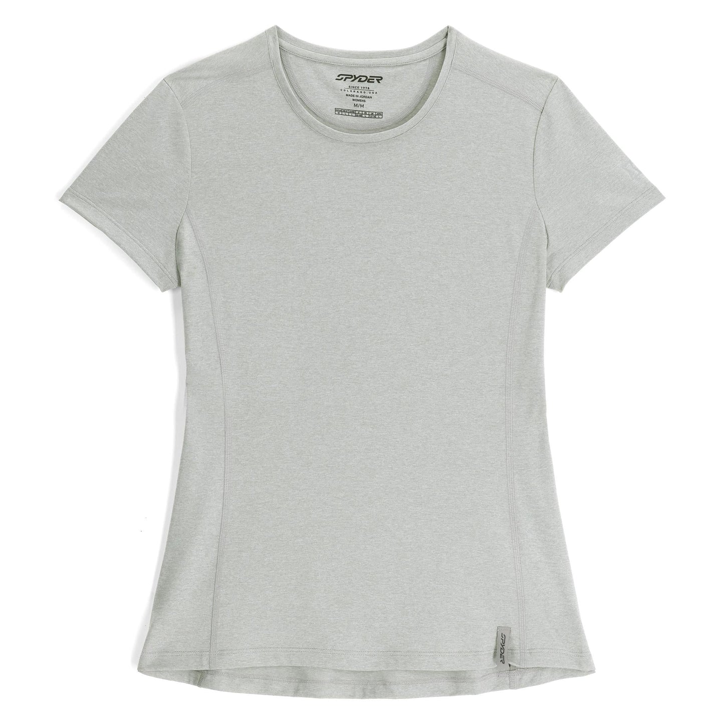 Arc Damen Kurzarm-T-Shirt mit Rundhalsausschnitt – Zinnfarben