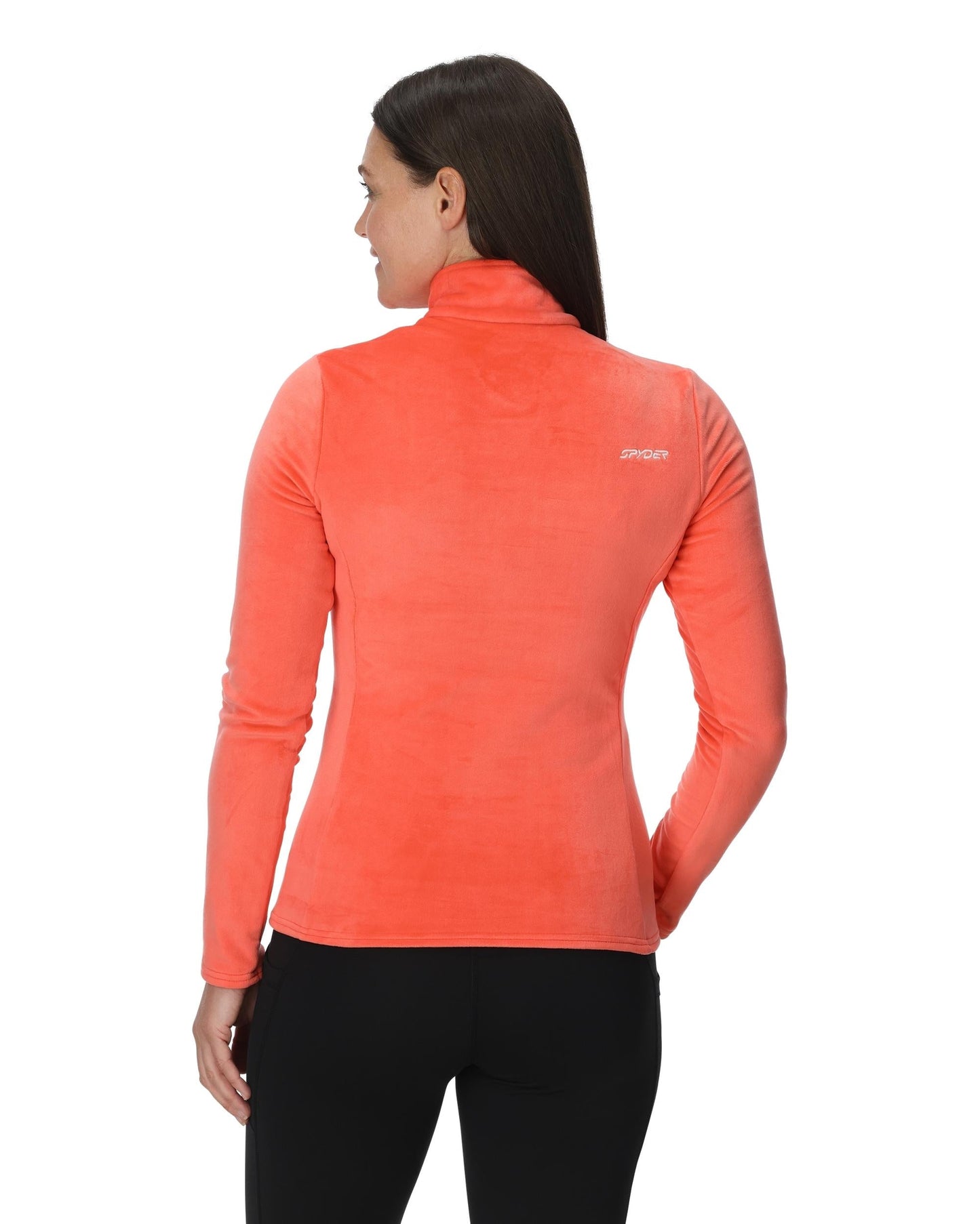 Womens Shimmer Bug Half Zip - Coral Haze