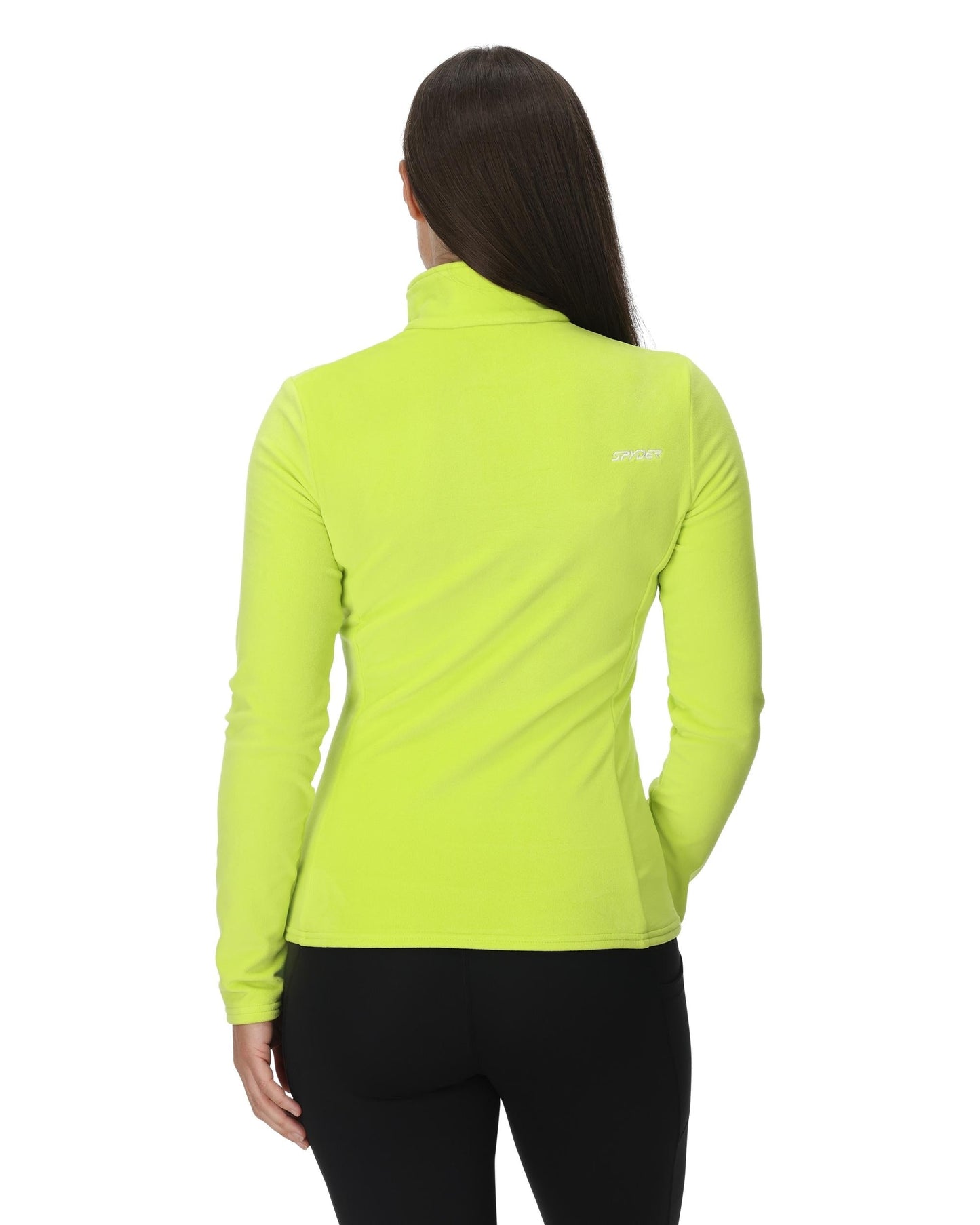 Pull demi-zip Shimmer Bug pour femme - Citron vert