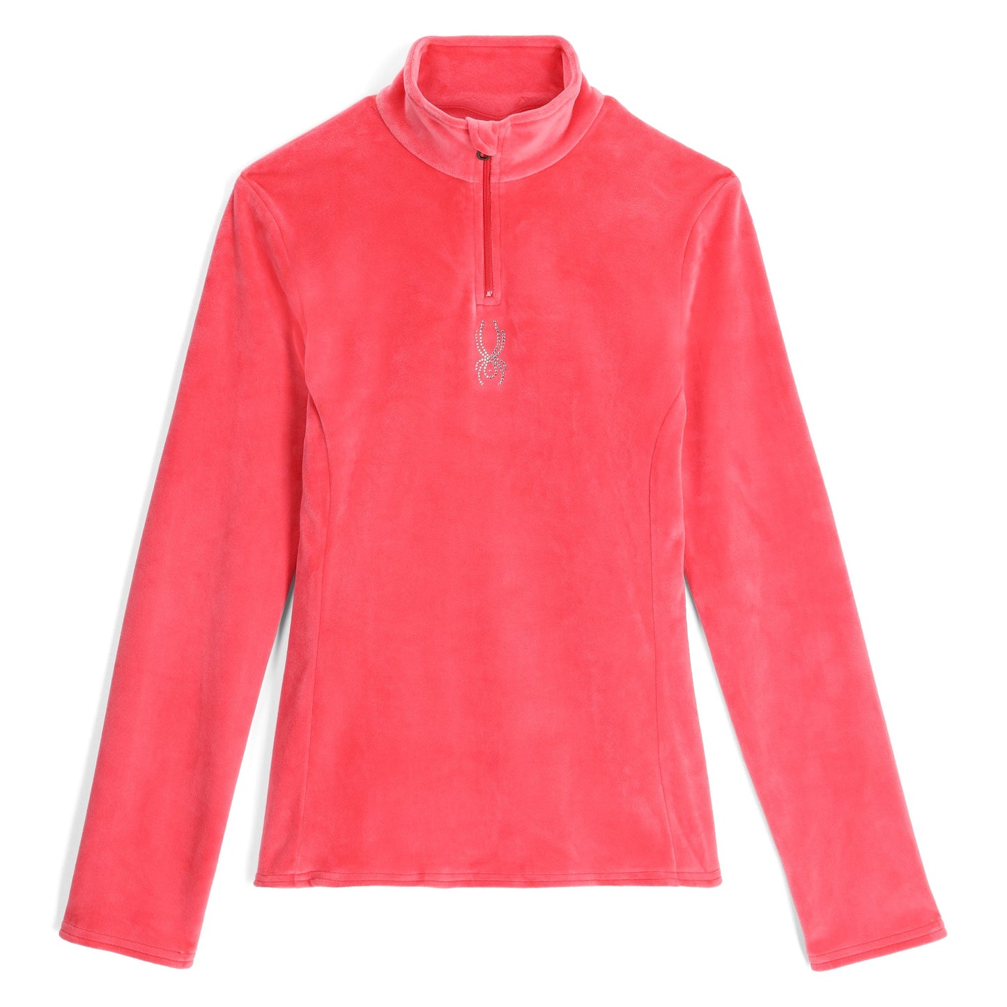 Shimmer Bug Damen-Pullover mit halbem Reißverschluss – Prism Pink