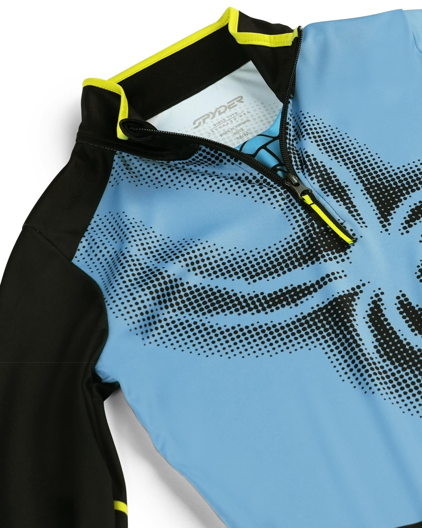 Pull Ryder demi-zip pour garçon - Bleu cyan