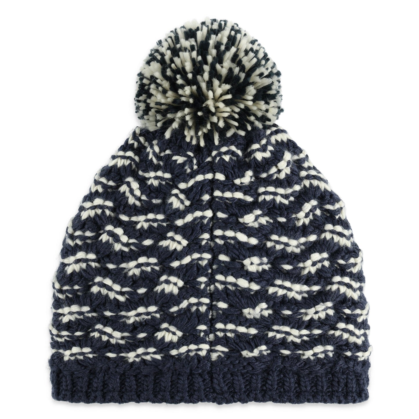 Pompon Brrr Berry pour femme - Bleu marine véritable