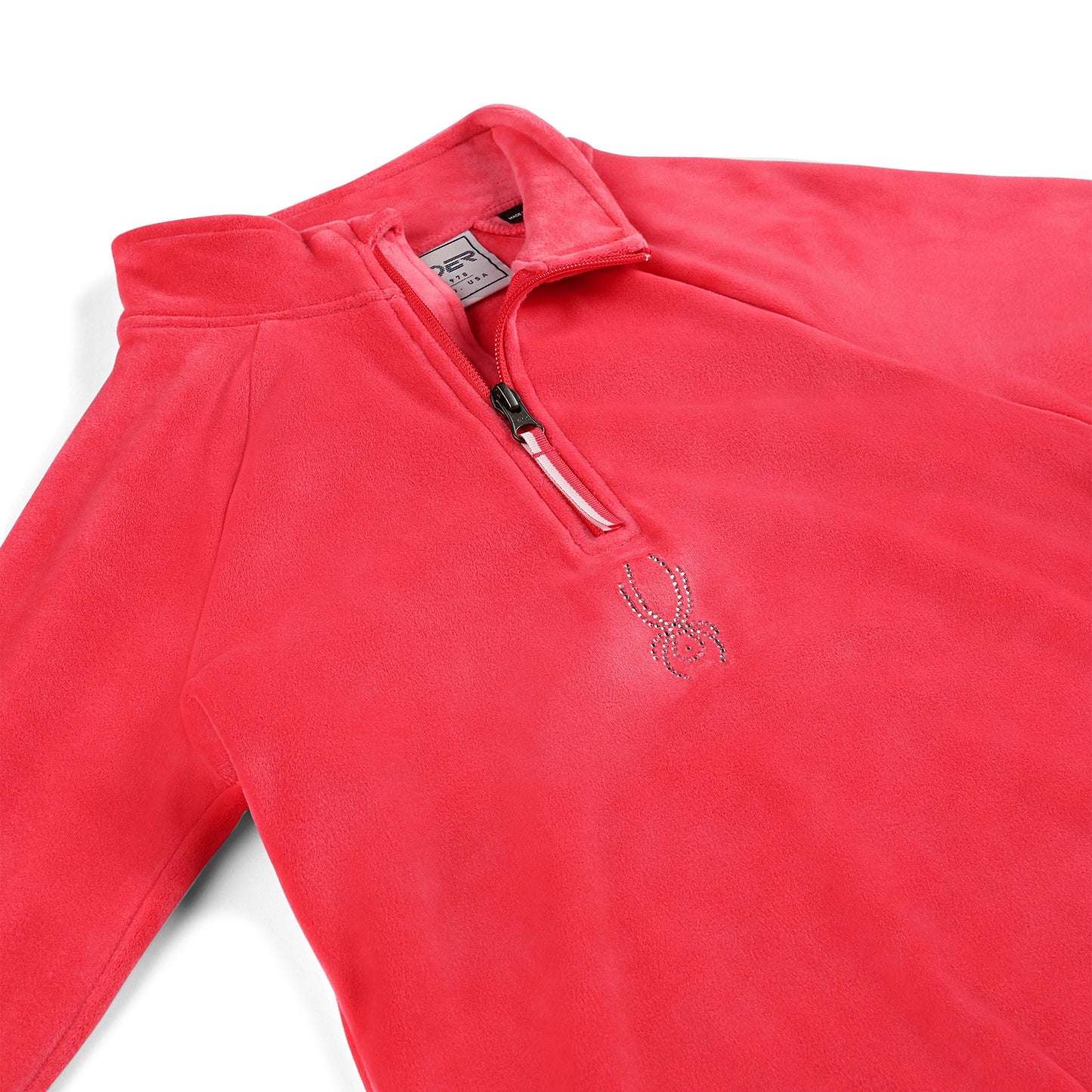 Demi-zip Shimmer Bug pour fille - Rose prismatique