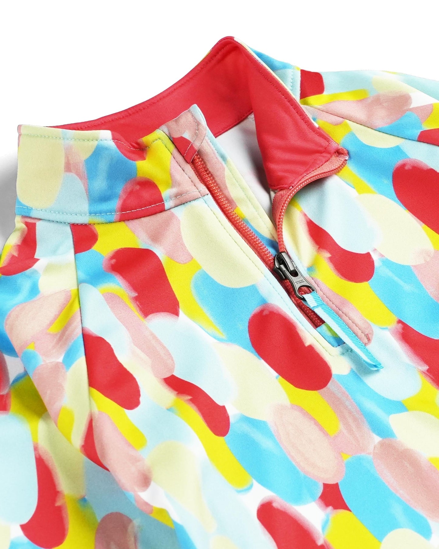 Girls Reflect Half Zip - Coral Haze Sprinkles