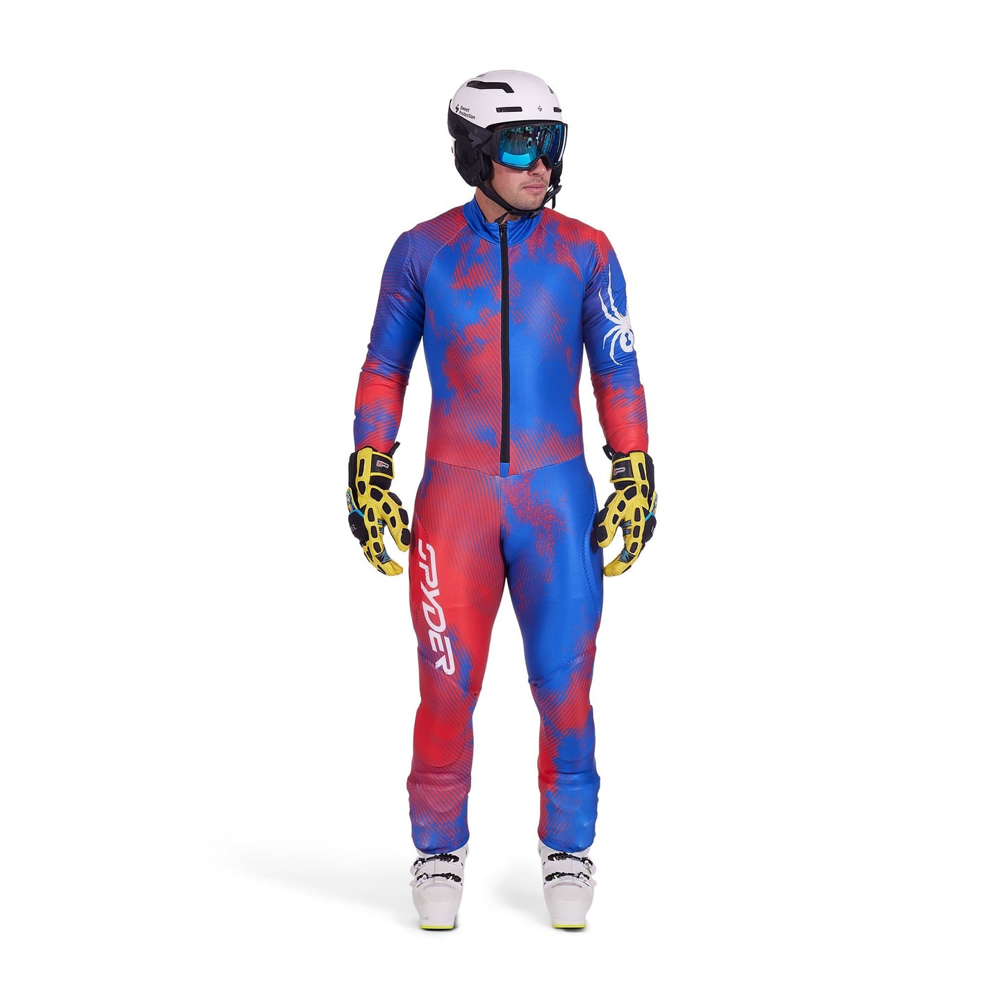 Combinaison de course GS Performance pour homme - Bleu électrique