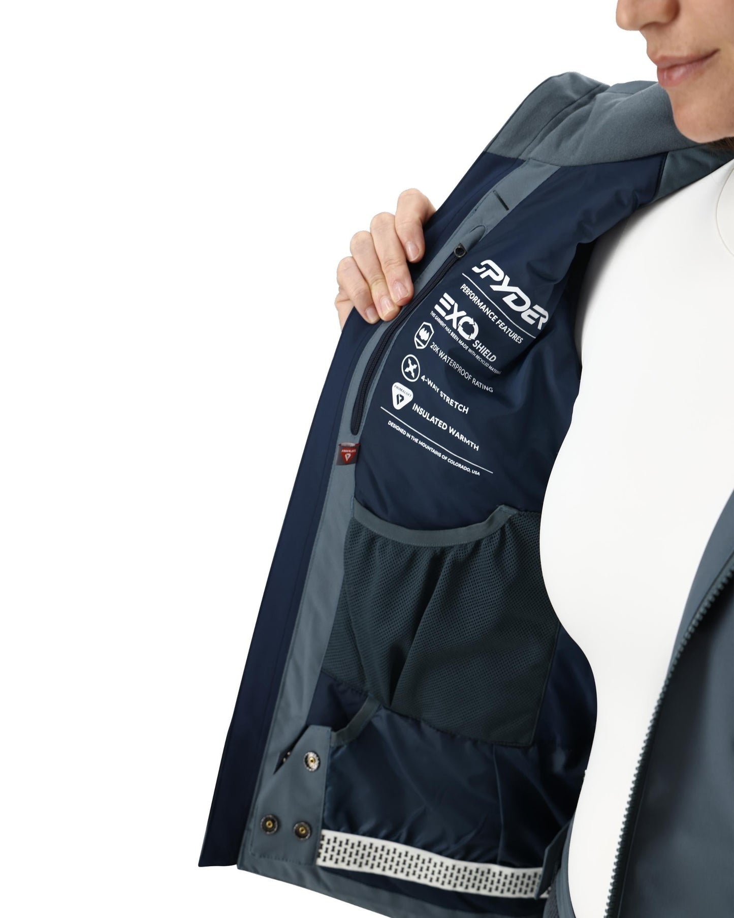 Damen-Vida-Jacke – Schieferblau