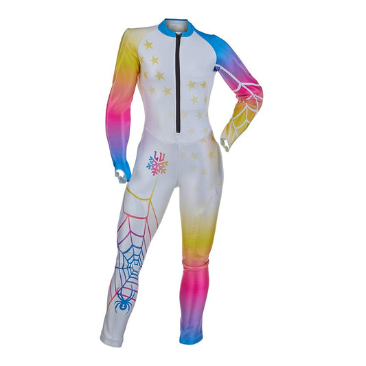 Mädchen Performance GS - Regenbogen-Rennanzug