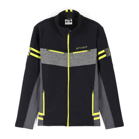 Herren Wengen Encore Full Zip - Schwarz Citron (2022)