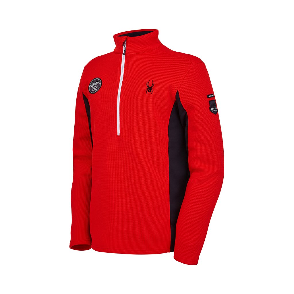 Mens Bandit Wengen Half Zip - Volcano
