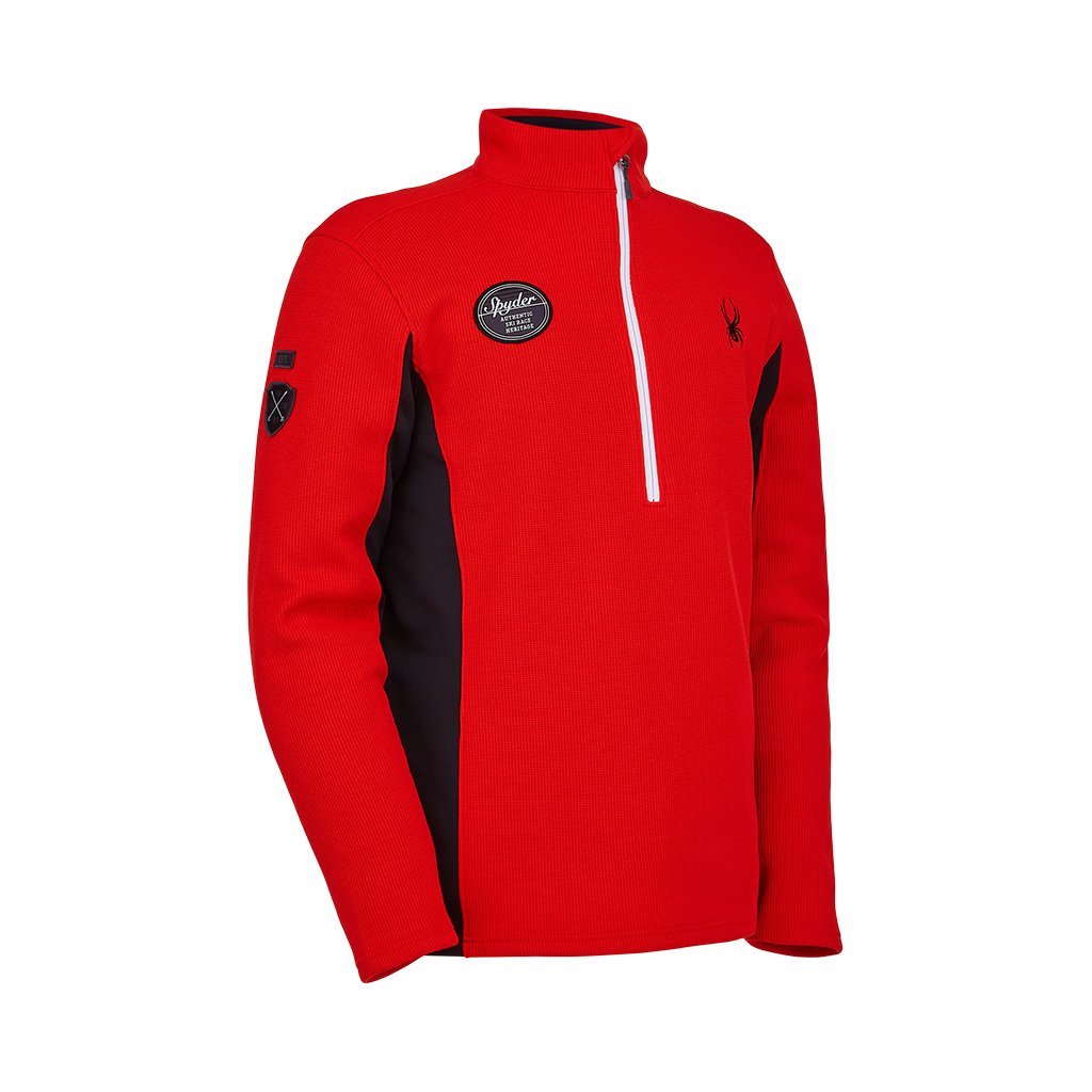 Mens Bandit Wengen Half Zip - Volcano