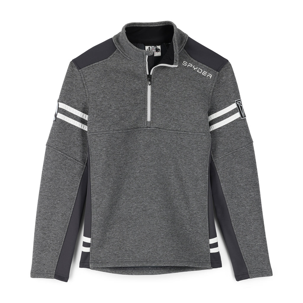 Wengen demi-zip pour homme - Ébène