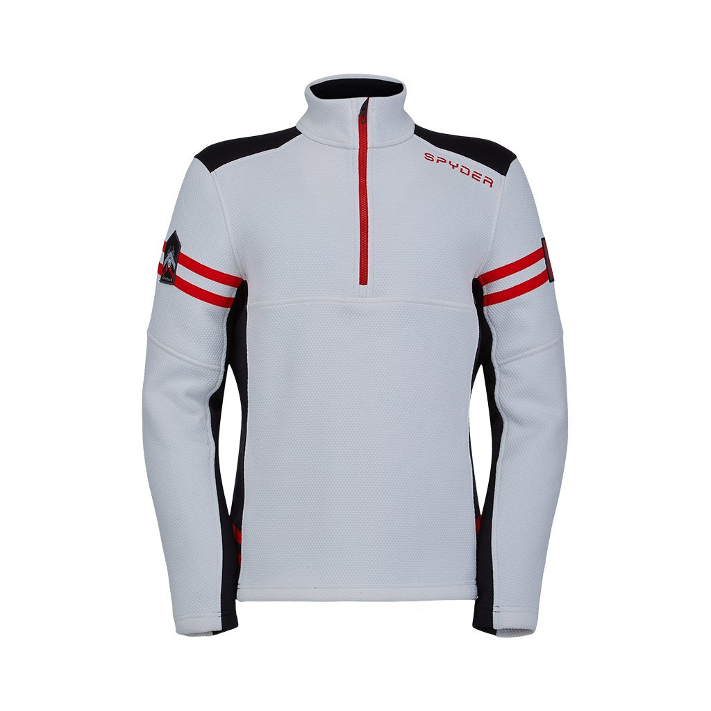Wengen demi-zip pour homme - Blanc
