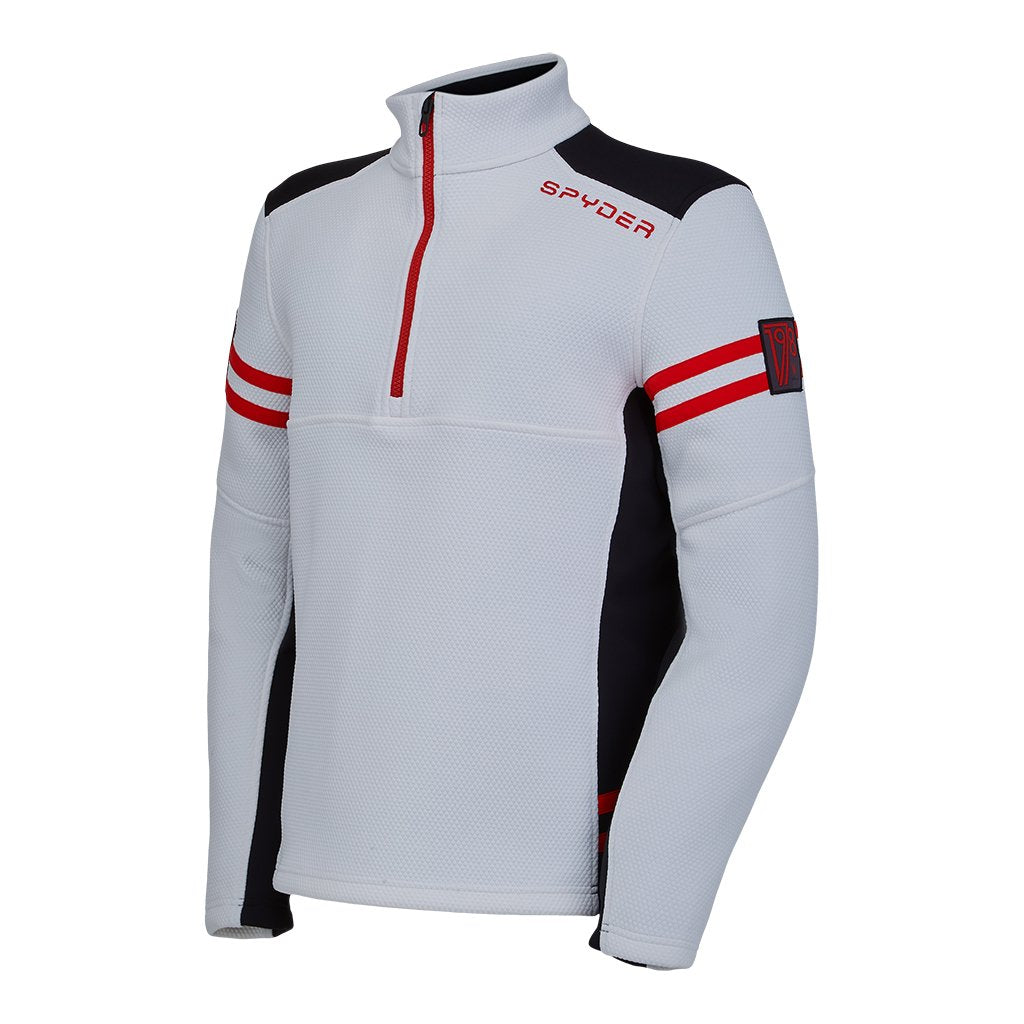 Wengen demi-zip pour homme - Blanc