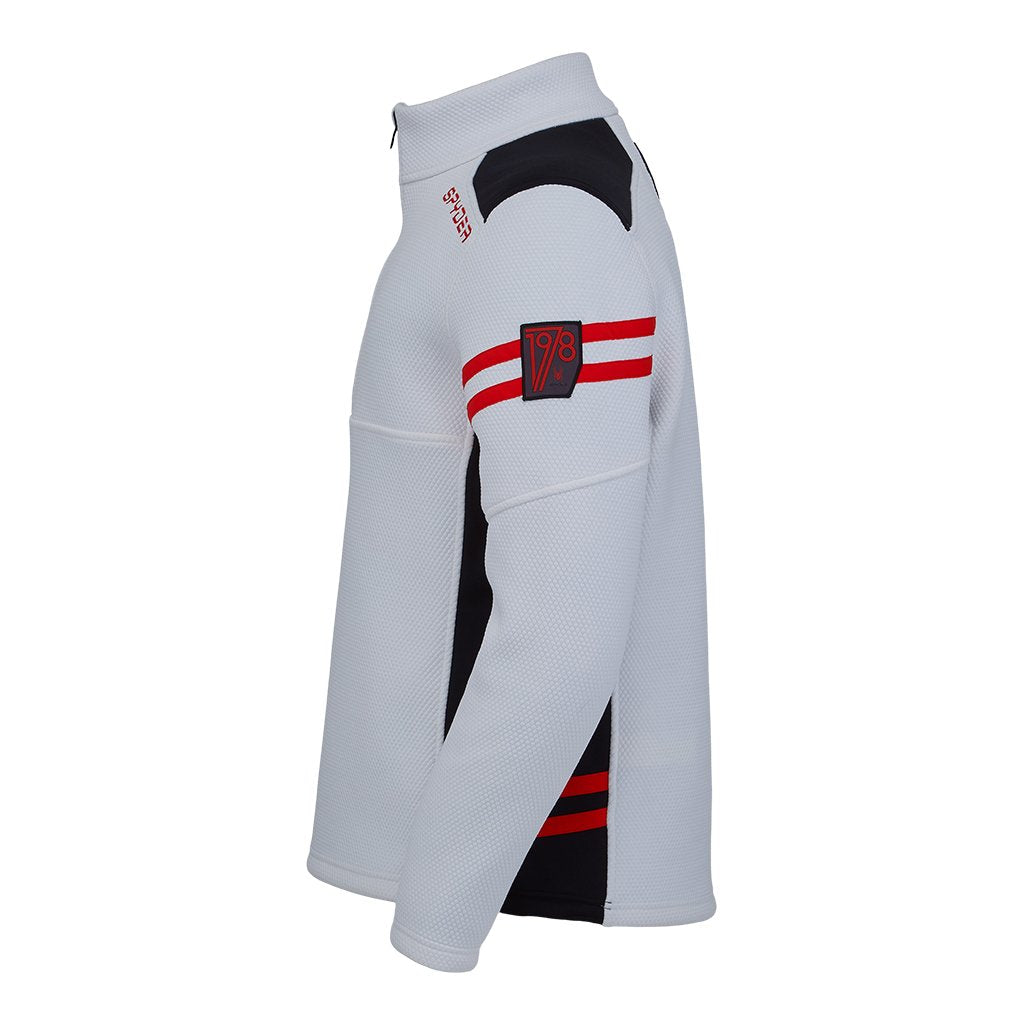 Wengen demi-zip pour homme - Blanc