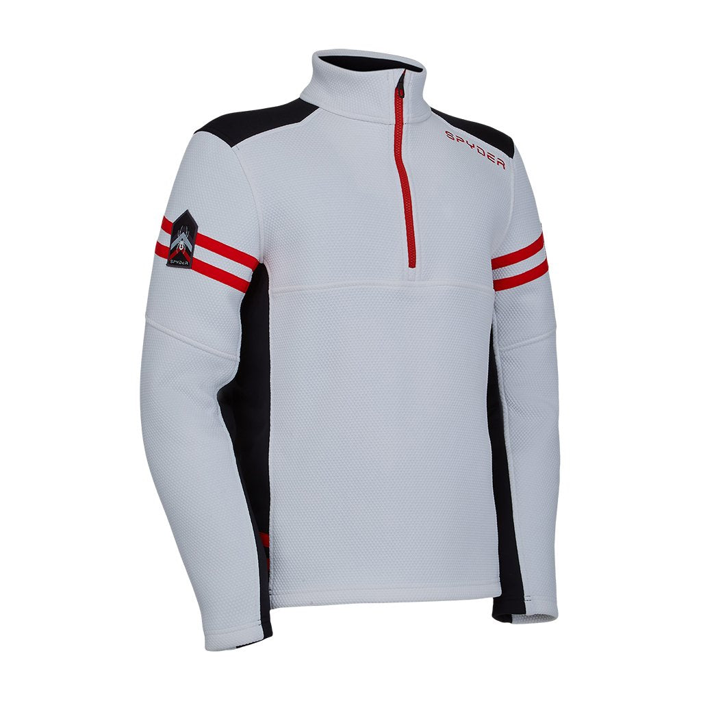 Wengen demi-zip pour homme - Blanc