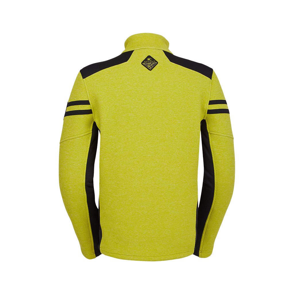 Wengen demi-zip homme - Citron