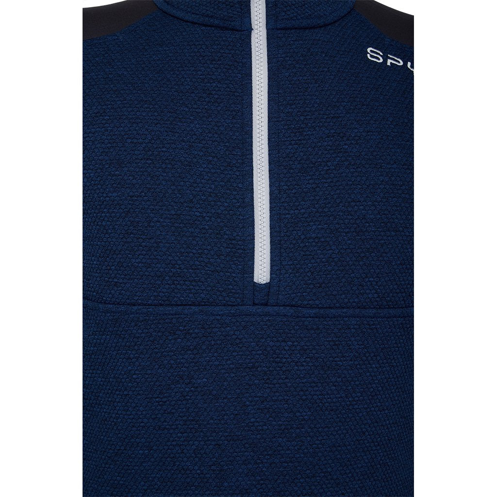 Wengen demi-zip homme - Abysse