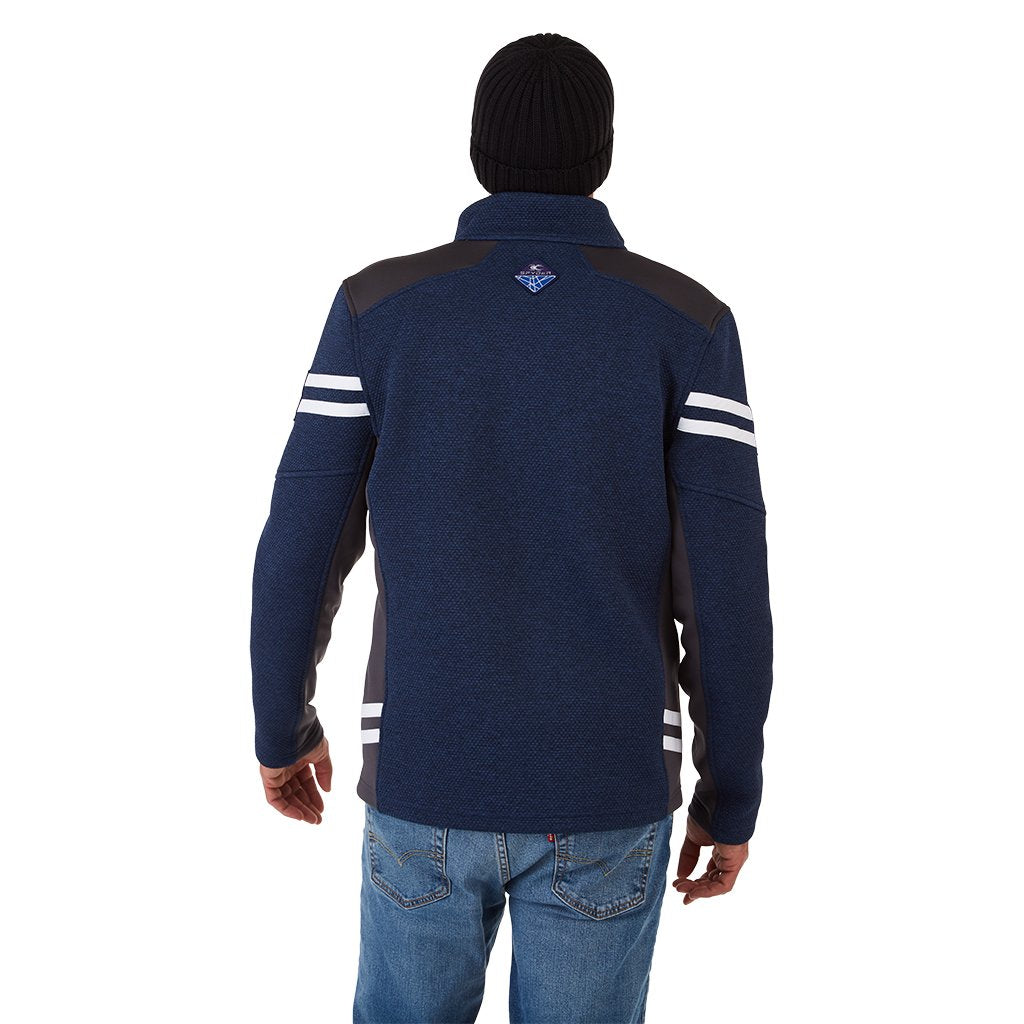 Wengen demi-zip homme - Abysse