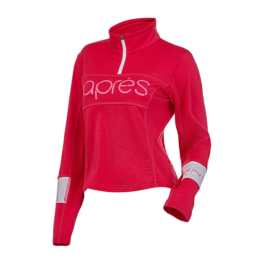 Pull Speed ​​1/4 Zip Femme - Cerise