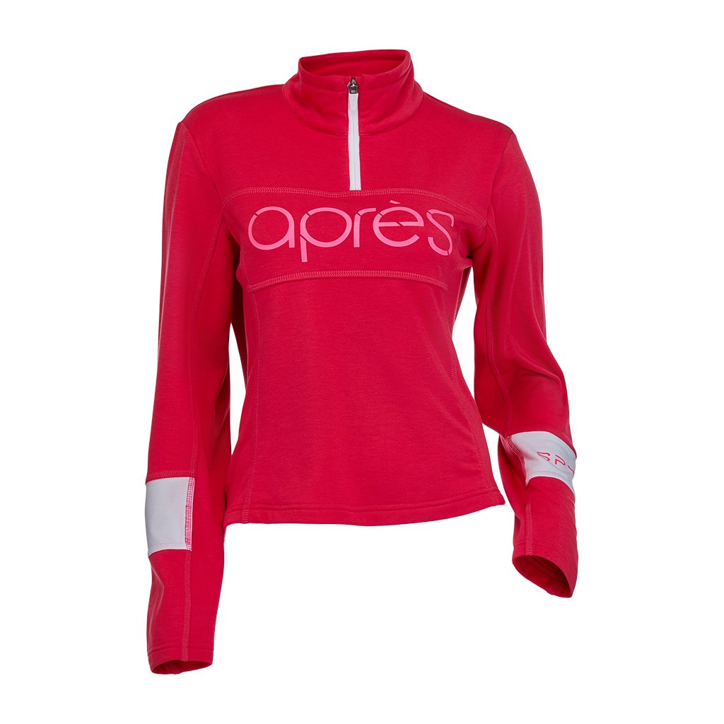Pull Speed ​​1/4 Zip Femme - Cerise