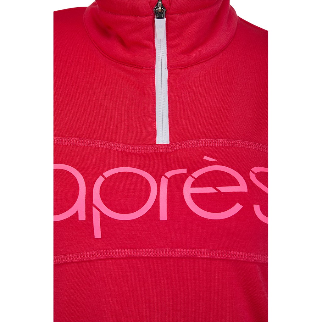 Pull Speed ​​1/4 Zip Femme - Cerise