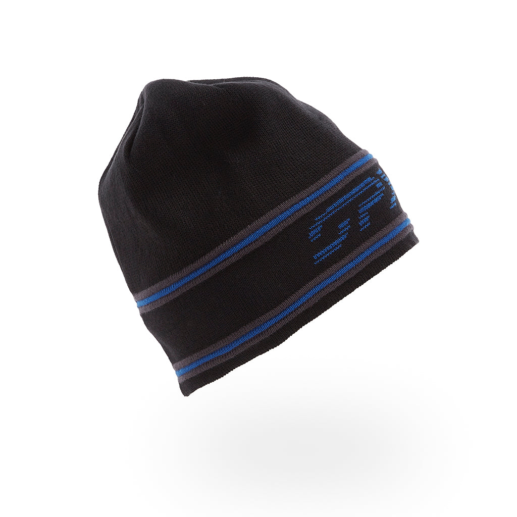 Herren-Strickmütze mit Retro-Logo – Schwarz (2022)