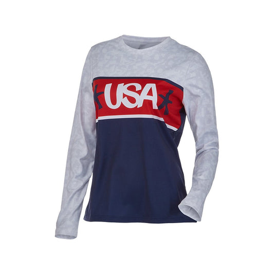 Damen USA Snow Crew – Weiß