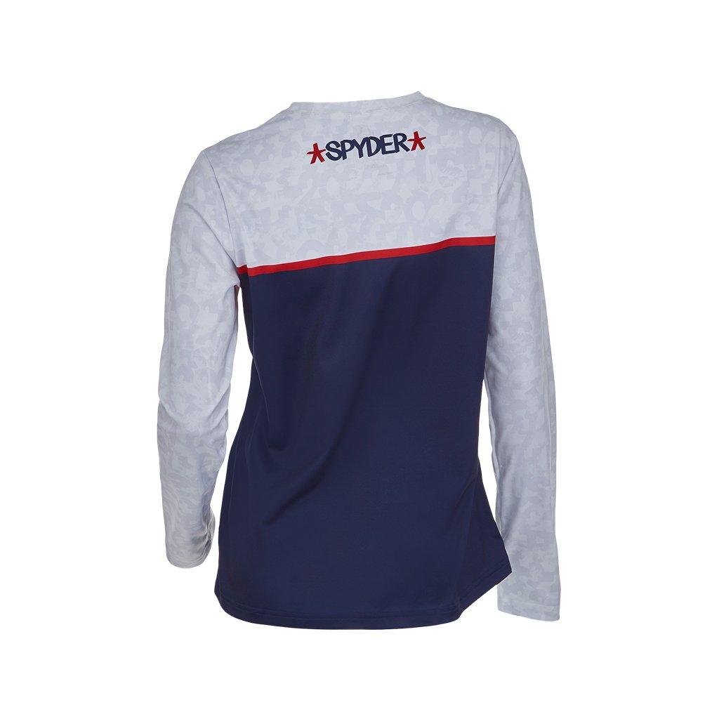 Pull de ski USA pour femme - Blanc