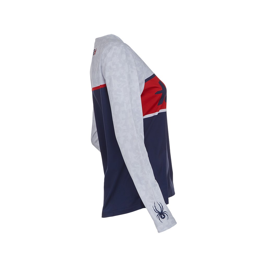 Pull de ski USA pour femme - Blanc