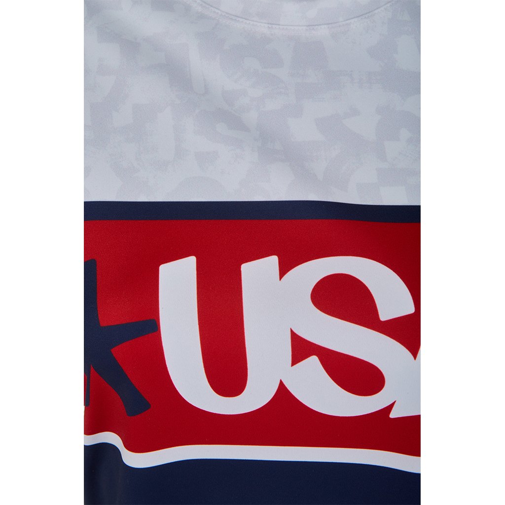Pull de ski USA pour femme - Blanc