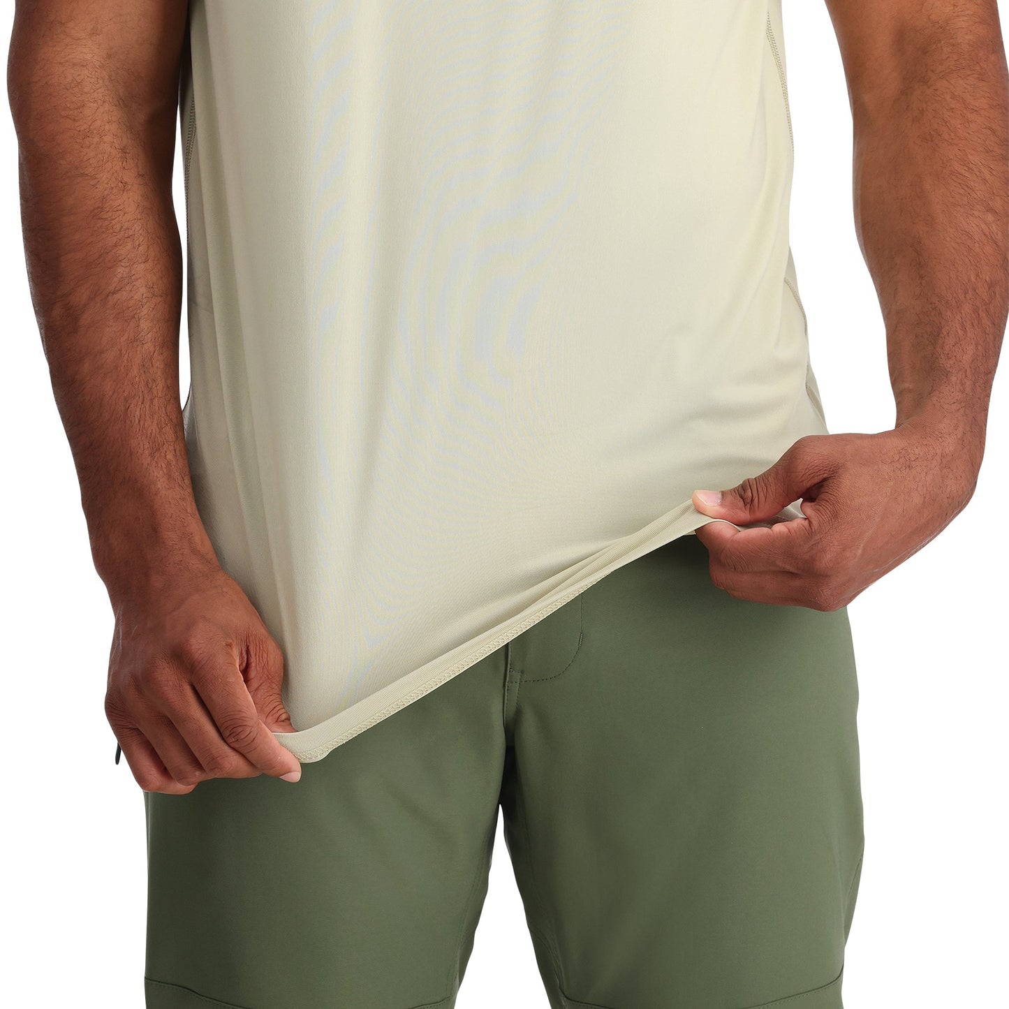 Arc Tech Kurzarm-T-Shirt für Herren – Aschgrau