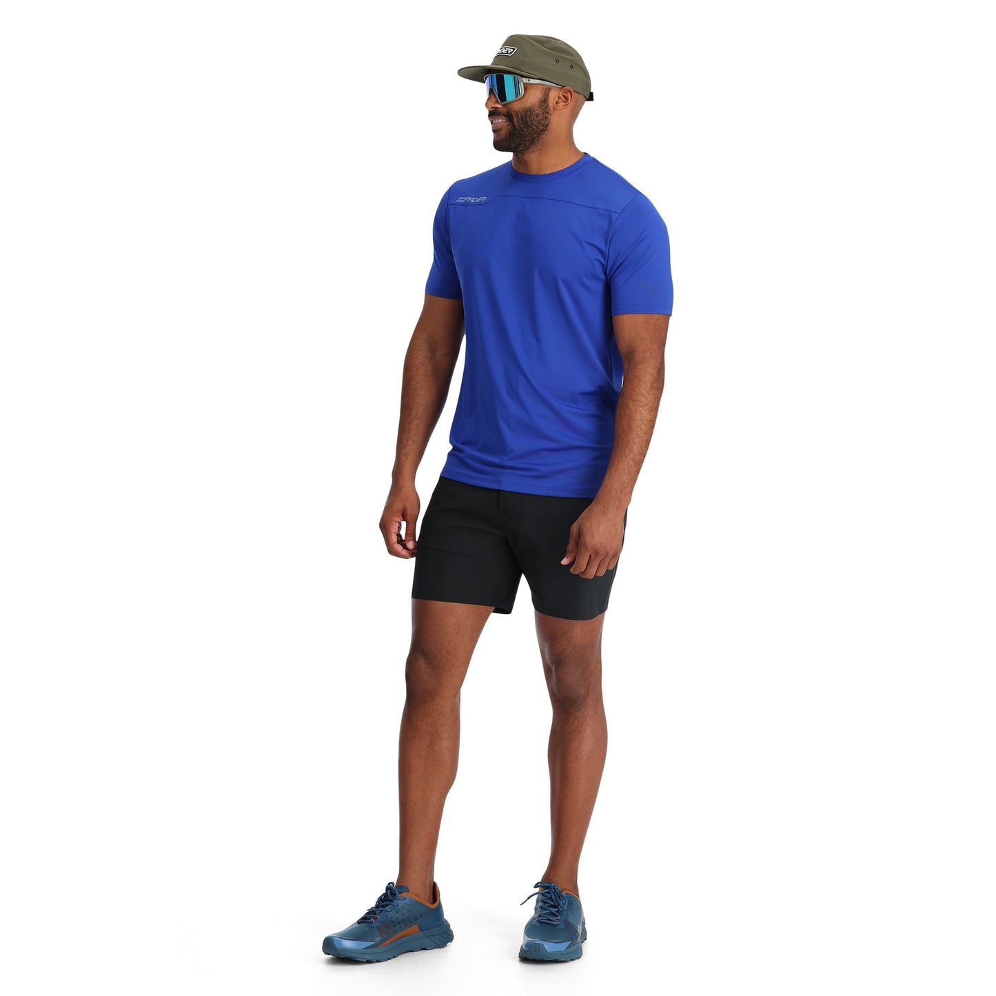 T-shirt technique à manches courtes Arc pour homme - Bleu électrique