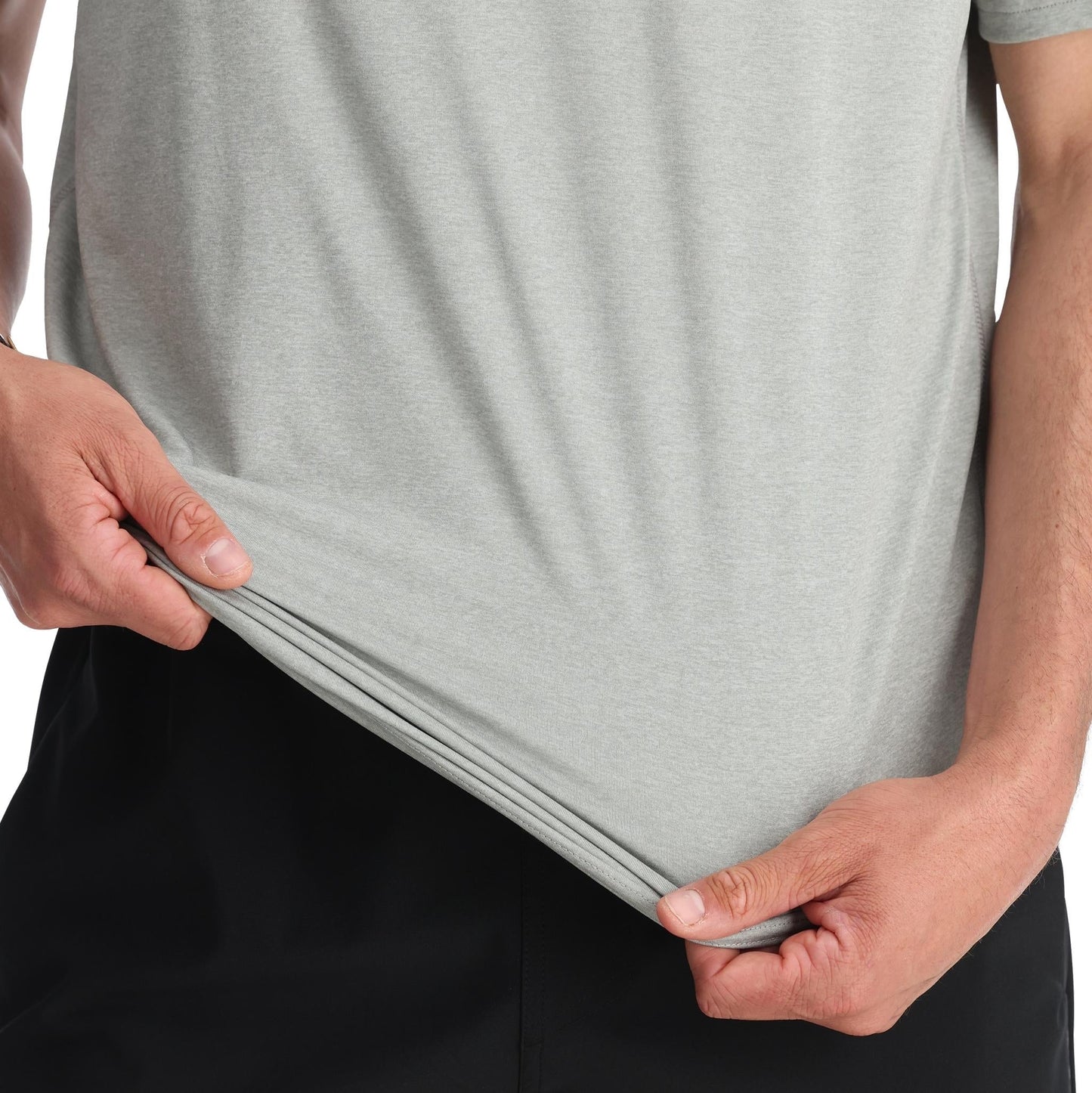 T-shirt technique à manches courtes Arc pour homme - Gris étain