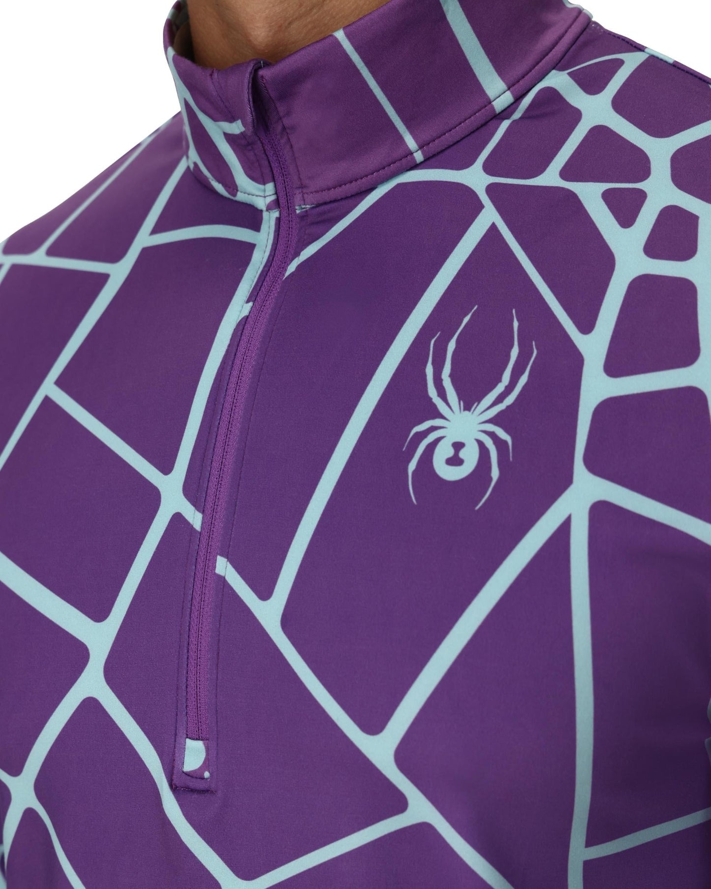 Veste Podium demi-zip pour homme - Violet foncé