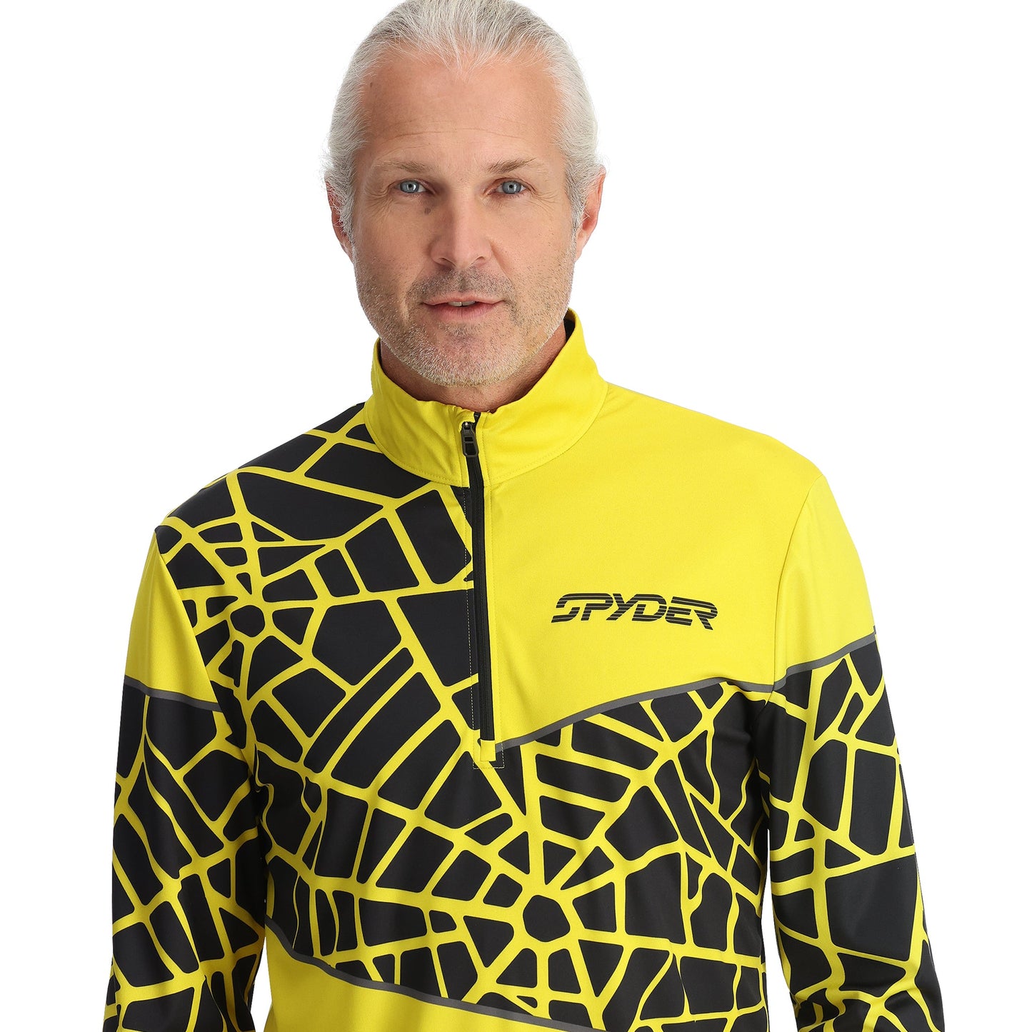 Demi-zip Vital pour homme - Jaune acide
