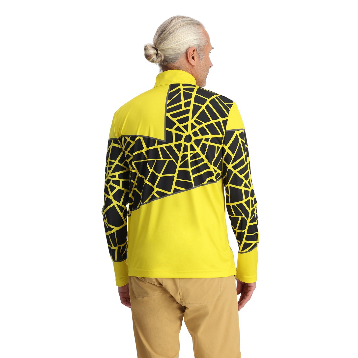 Demi-zip Vital pour homme - Jaune acide